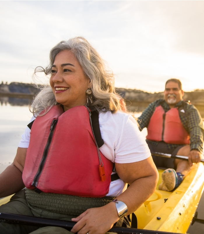 Senior Couple Kayaking